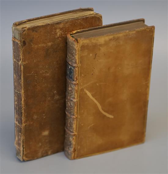 Gay, John - Fables by the Late Mr Gay, vol I only (of 2), 16mo, calf, London 1757 and Croxall, Samuel - Fables